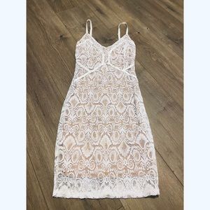 Guess Crochet Lace Mini Dress